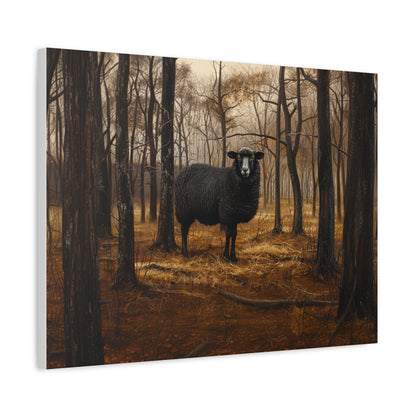 Black Welsh "Nova" Sheep Canvas 1.25"