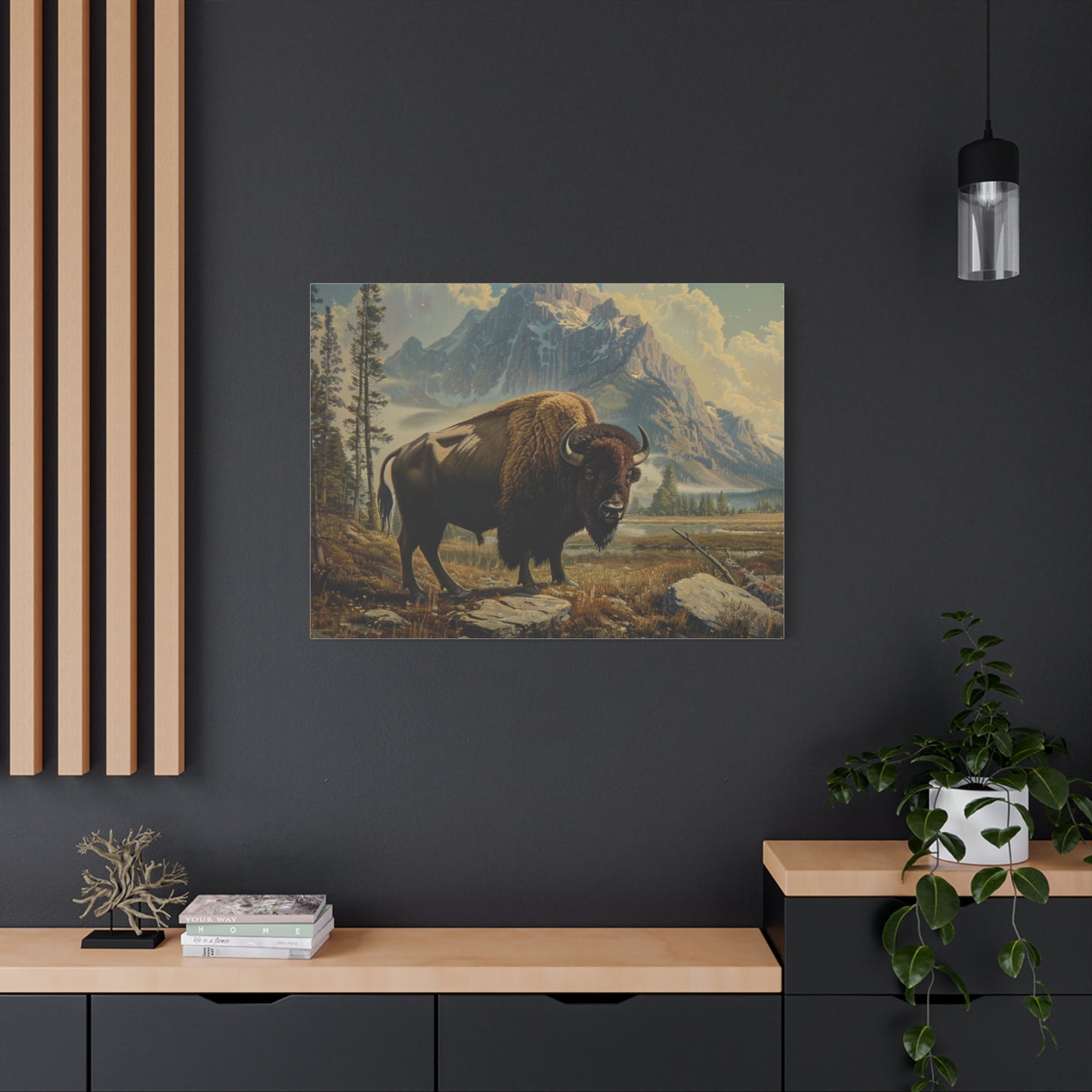 American "Whisper" Buffalo Canvas 1.25"