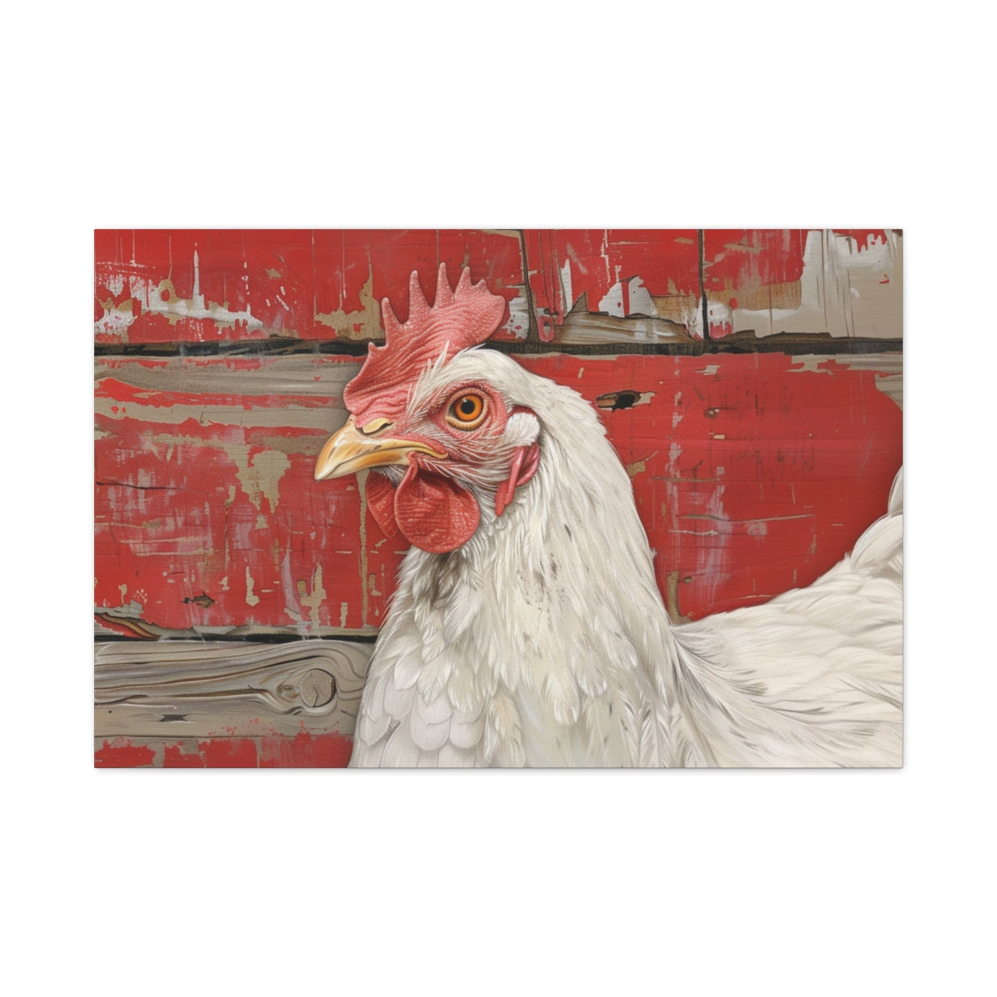 Leghorn "Bella" Chicken Canvas 1.25"