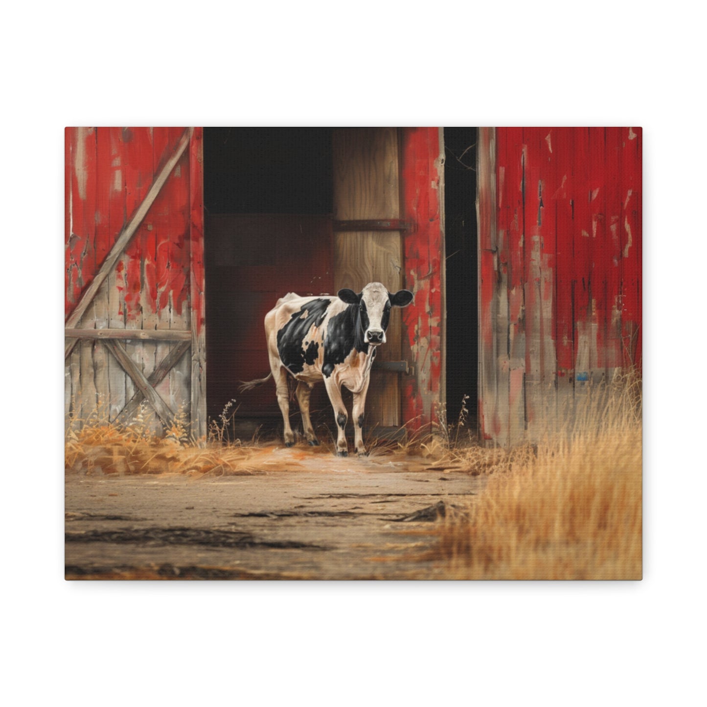 Holstein "Stella" Friesian Cow Canvas 1.25"