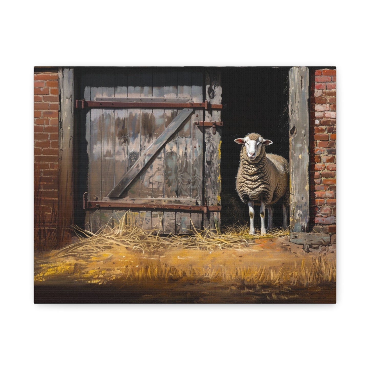 Suffolk "Dottie" Sheep Canvas 1.25"