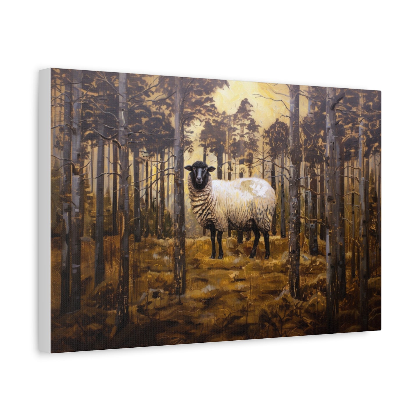 Suffolk "Jasper" Sheep Canvas 1.25"