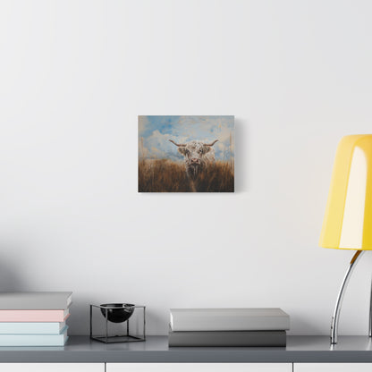 Highland "White Highlander" Cow Canvas 1.25"