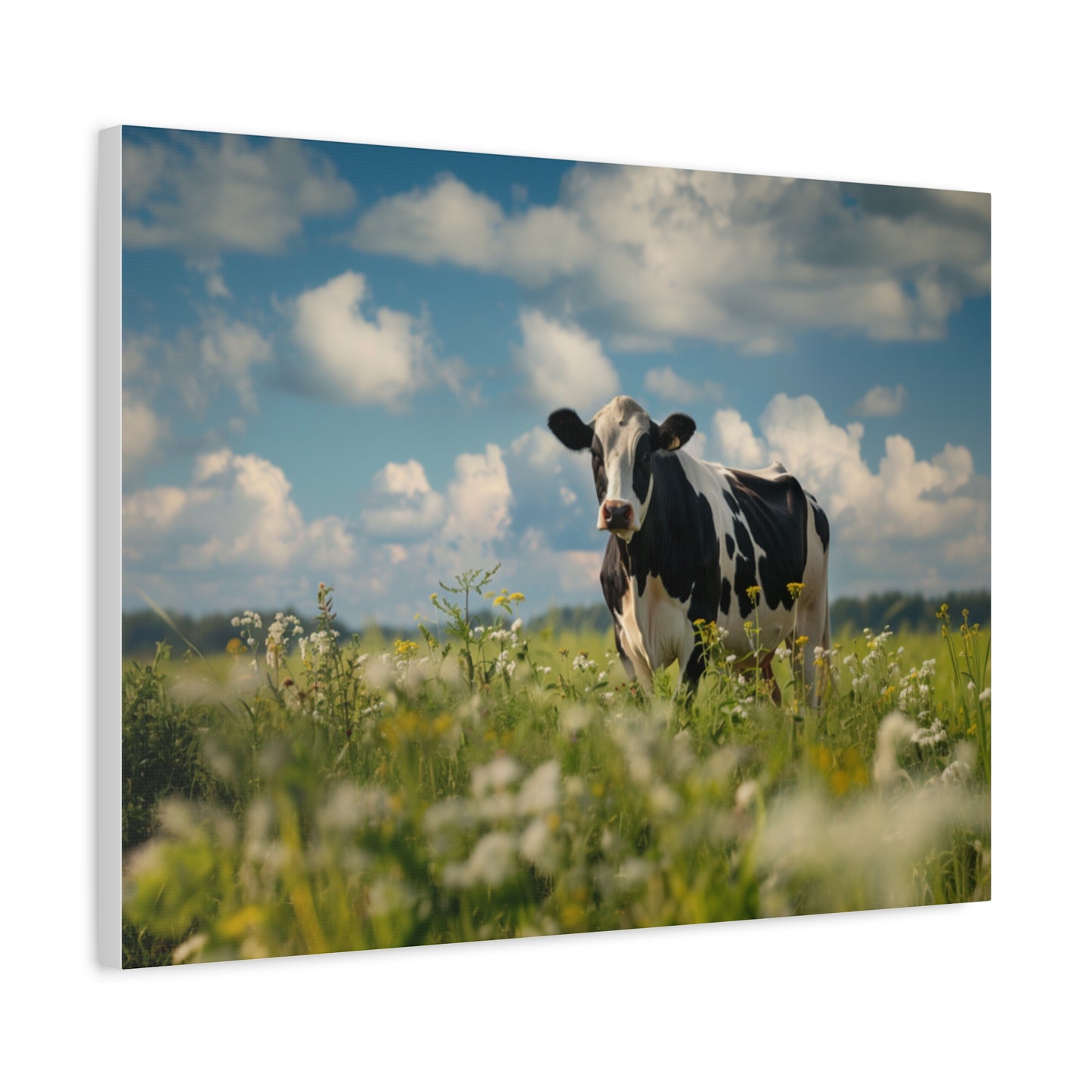 Holstein "Daisy" Friesian Cow Canvas 1.25"