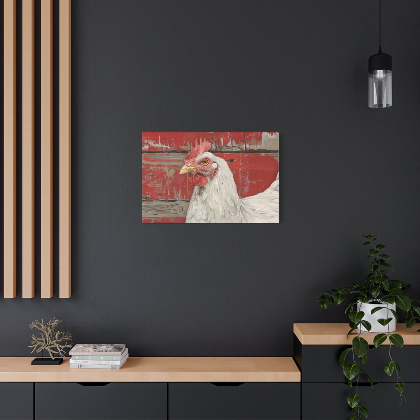 Leghorn "Bella" Chicken Canvas 1.25"