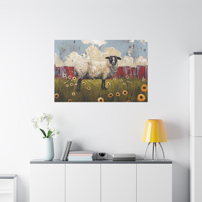 Suffolk "Bella" Sheep Canvas 1.25"