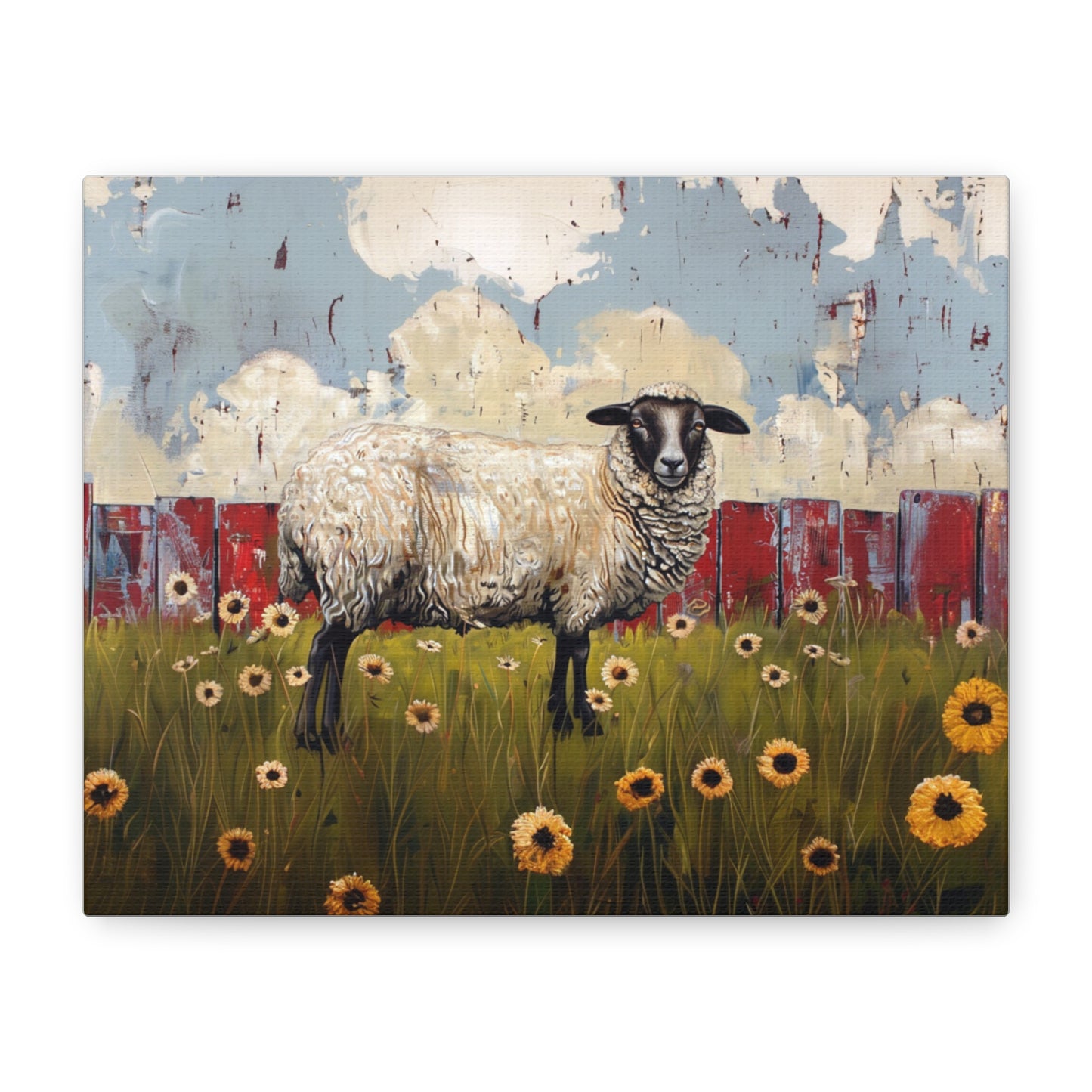 Suffolk "Bella" Sheep Canvas 1.25"