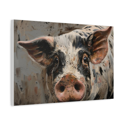 Gloucestershire "Luna" Pig Canvas 1.25"