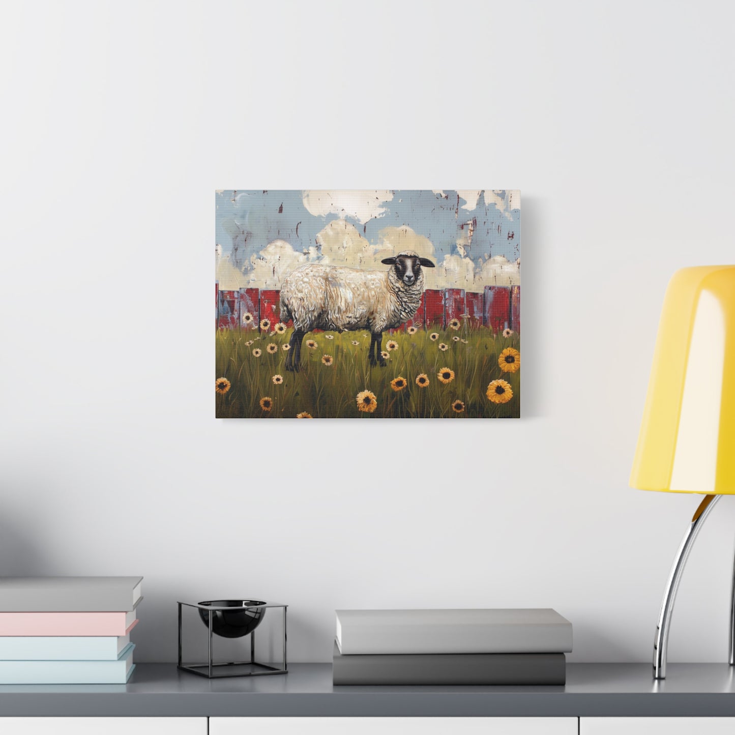 Suffolk "Bella" Sheep Canvas 1.25"