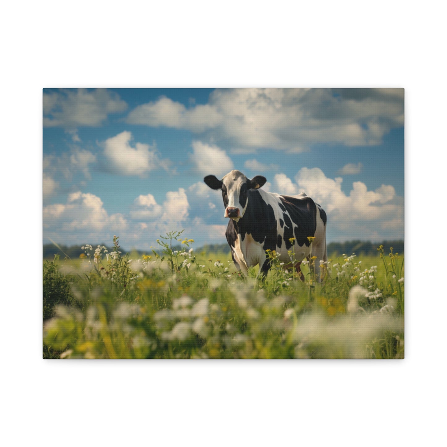 Holstein "Daisy" Friesian Cow Canvas 1.25"