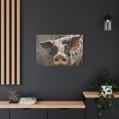 Gloucestershire "Luna" Pig Canvas 1.25"