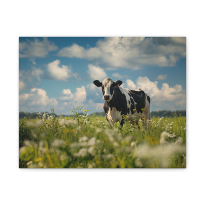 Holstein "Daisy" Friesian Cow Canvas 1.25"