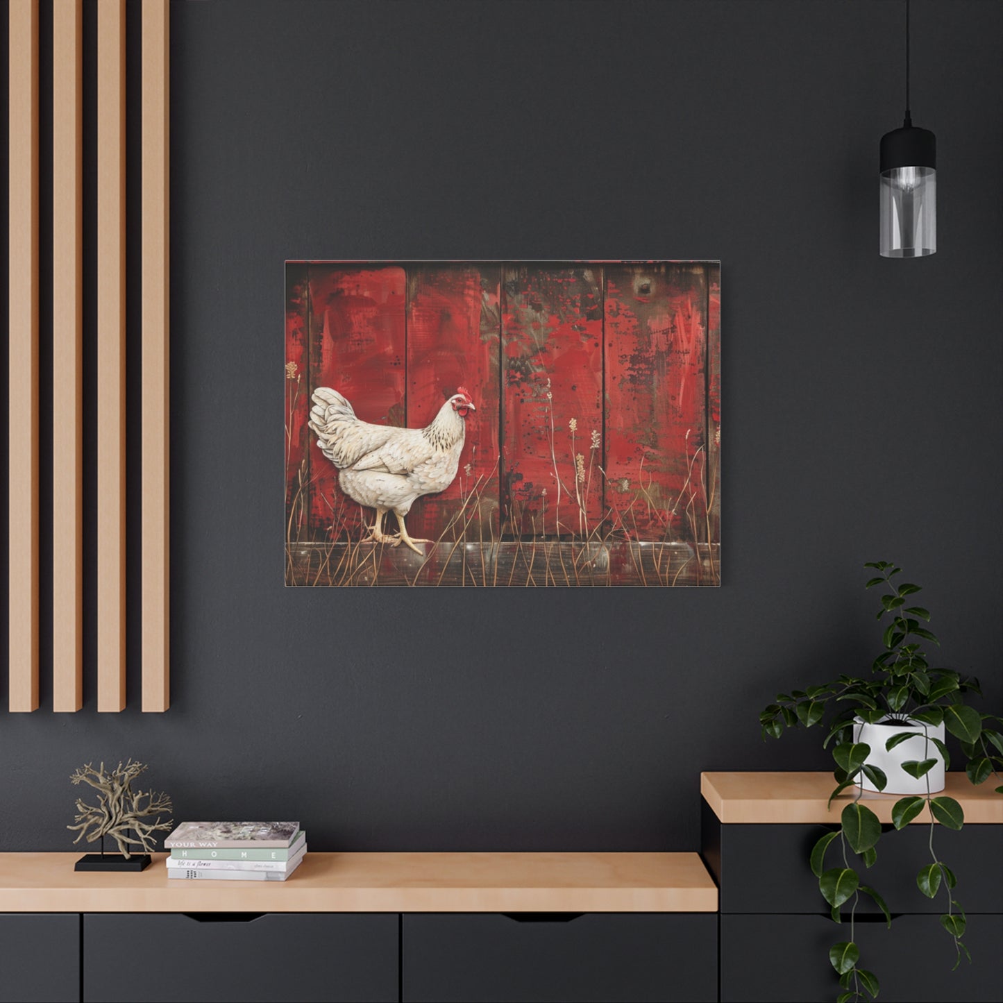 Leghorn "Spice" Chicken Canvas 1.25"