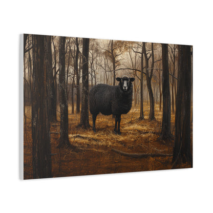 Black Welsh "Nova" Sheep Canvas 1.25"