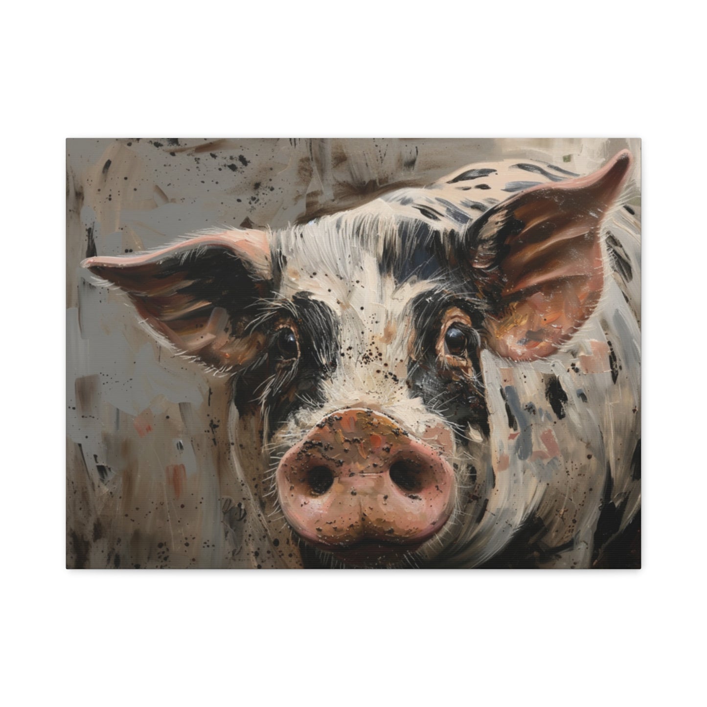 Gloucestershire "Luna" Pig Canvas 1.25"