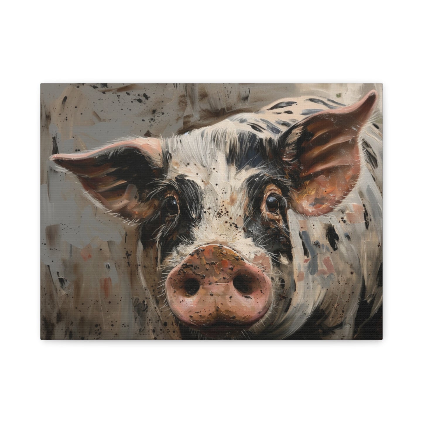 Gloucestershire "Luna" Pig Canvas 1.25"