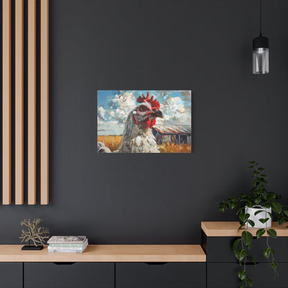 Leghorn "Cloud" Chicken Canvas 1.25"