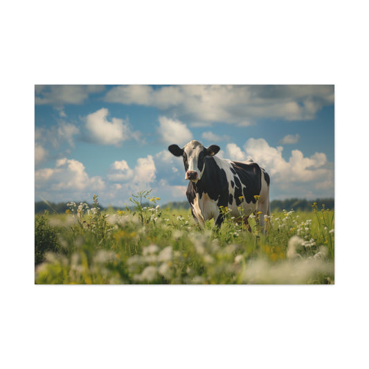 Holstein "Daisy" Friesian Cow Canvas 1.25"