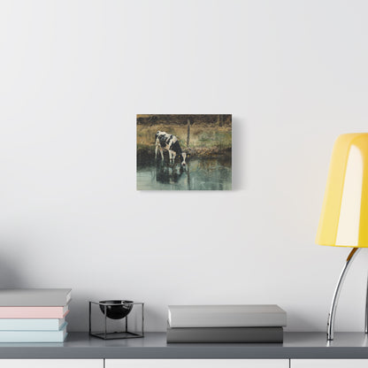 Holstein "River" Friesian Cow Canvas 1.25"