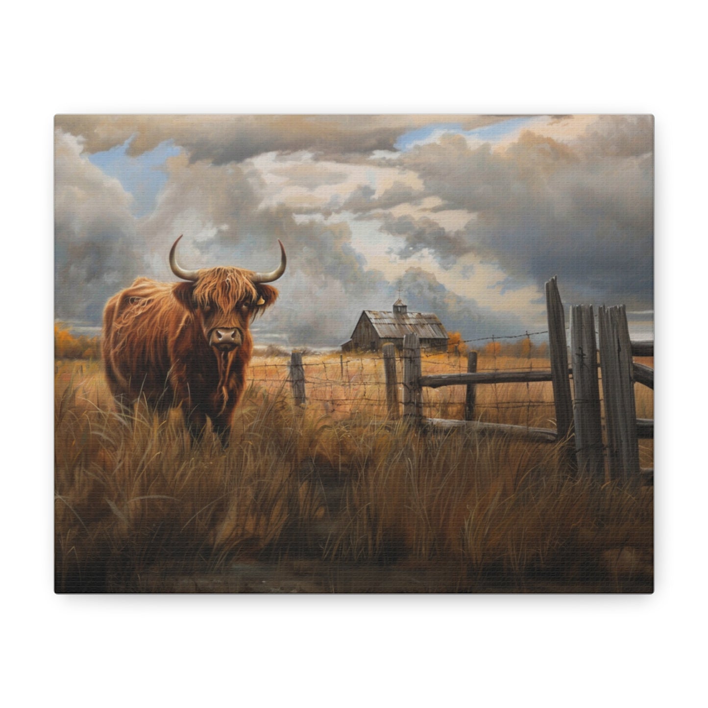 Highland "Fergus" Cow Canvas 1.25"