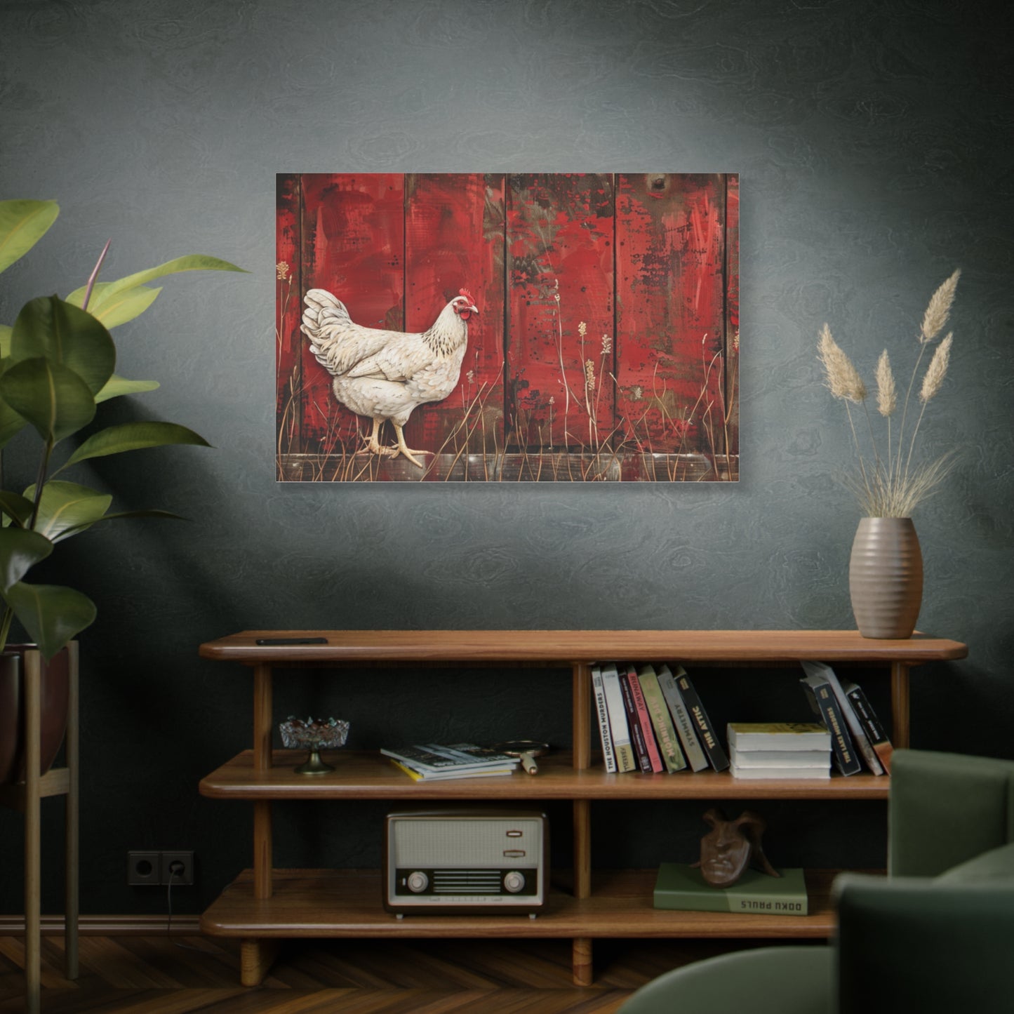 Leghorn "Spice" Chicken Canvas 1.25"