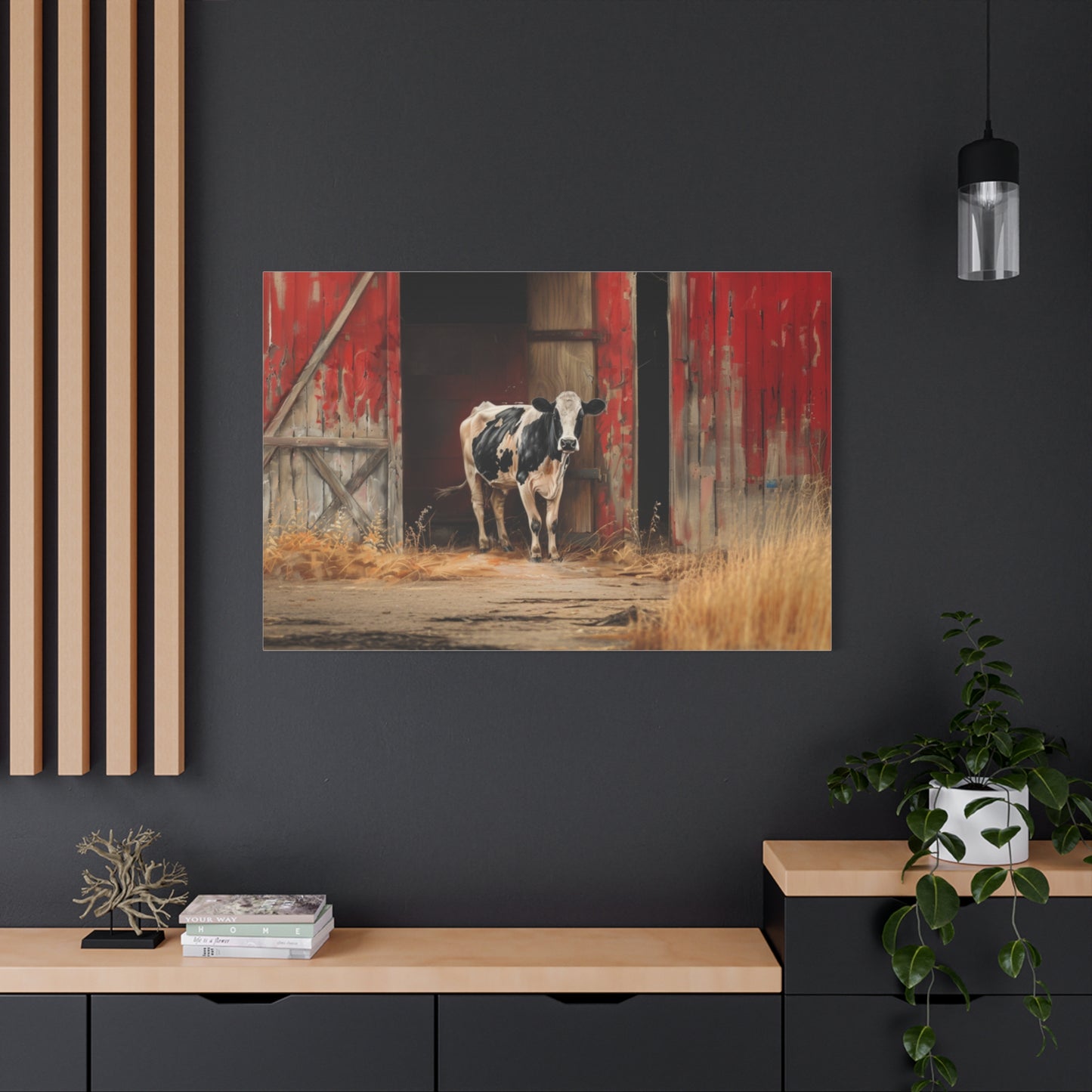 Holstein "Stella" Friesian Cow Canvas 1.25"