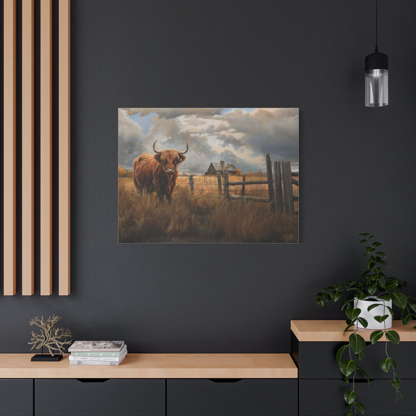 Highland "Fergus" Cow Canvas 1.25"