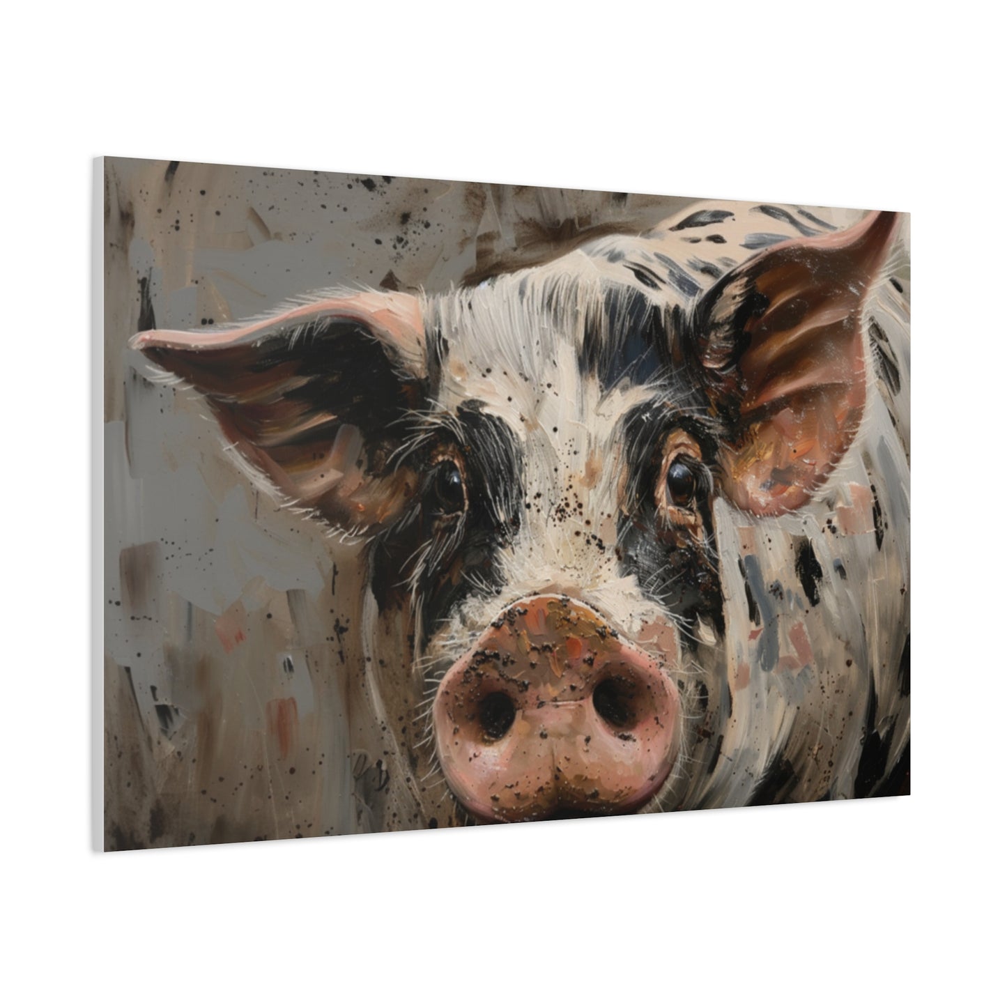 Gloucestershire "Luna" Pig Canvas 1.25"