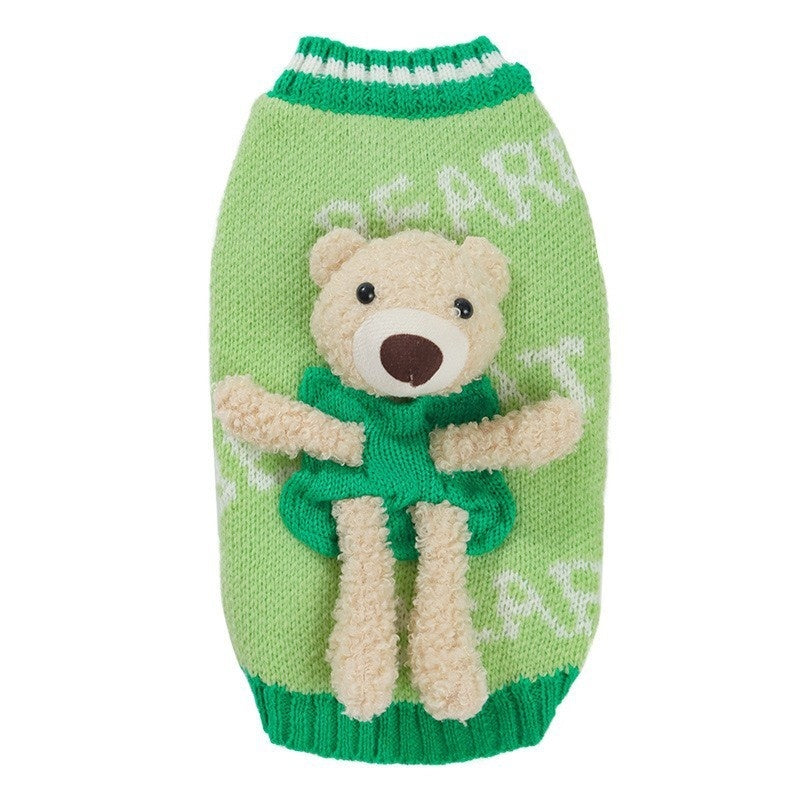 Autumn Bichon Frise Puppy Sweater Warm Dog Clothes