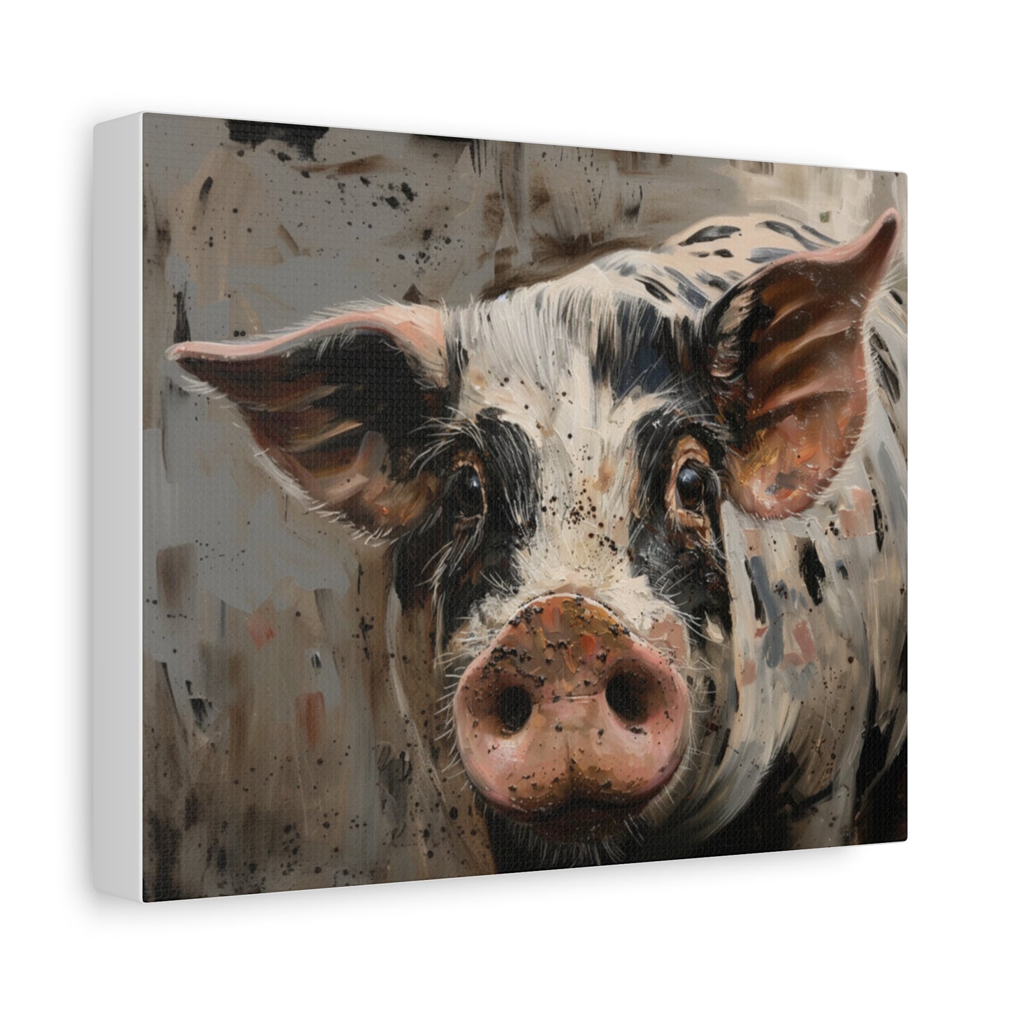 Gloucestershire "Luna" Pig Canvas 1.25"