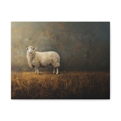 Suffolk "Molly" Sheep Canvas 1.25"