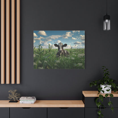 Holstein "Sky" Friesian Cow Canvas 1.25"