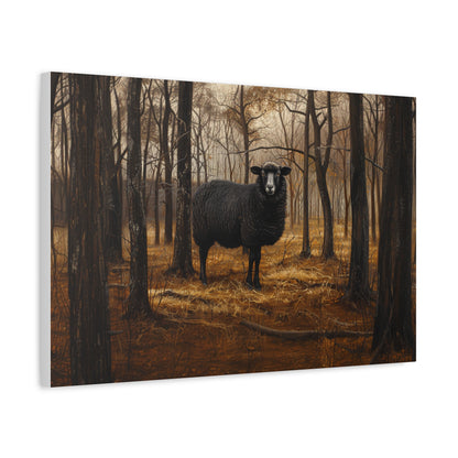 Black Welsh "Nova" Sheep Canvas 1.25"