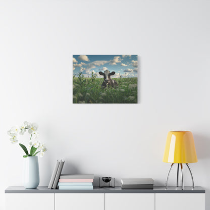 Holstein "Sky" Friesian Cow Canvas 1.25"