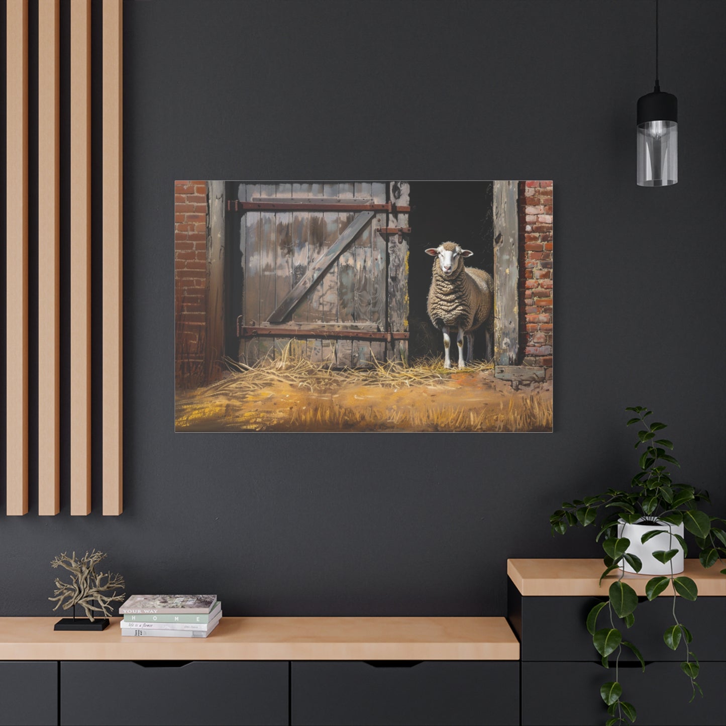 Suffolk "Dottie" Sheep Canvas 1.25"