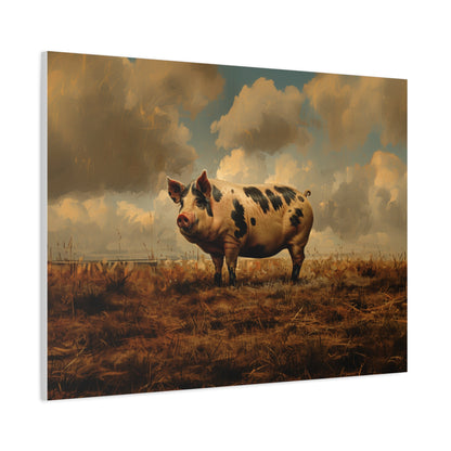 Gloucestershire "Penelope" Pig Canvas 1.25"