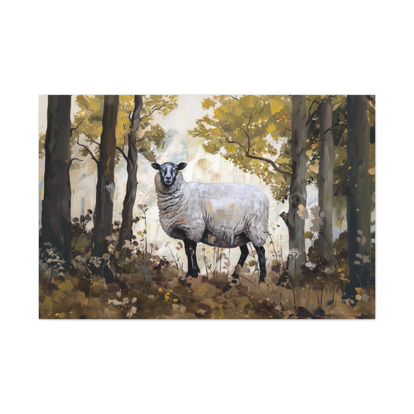 Suffolk "Dolly" Sheep Canvas 1.25"