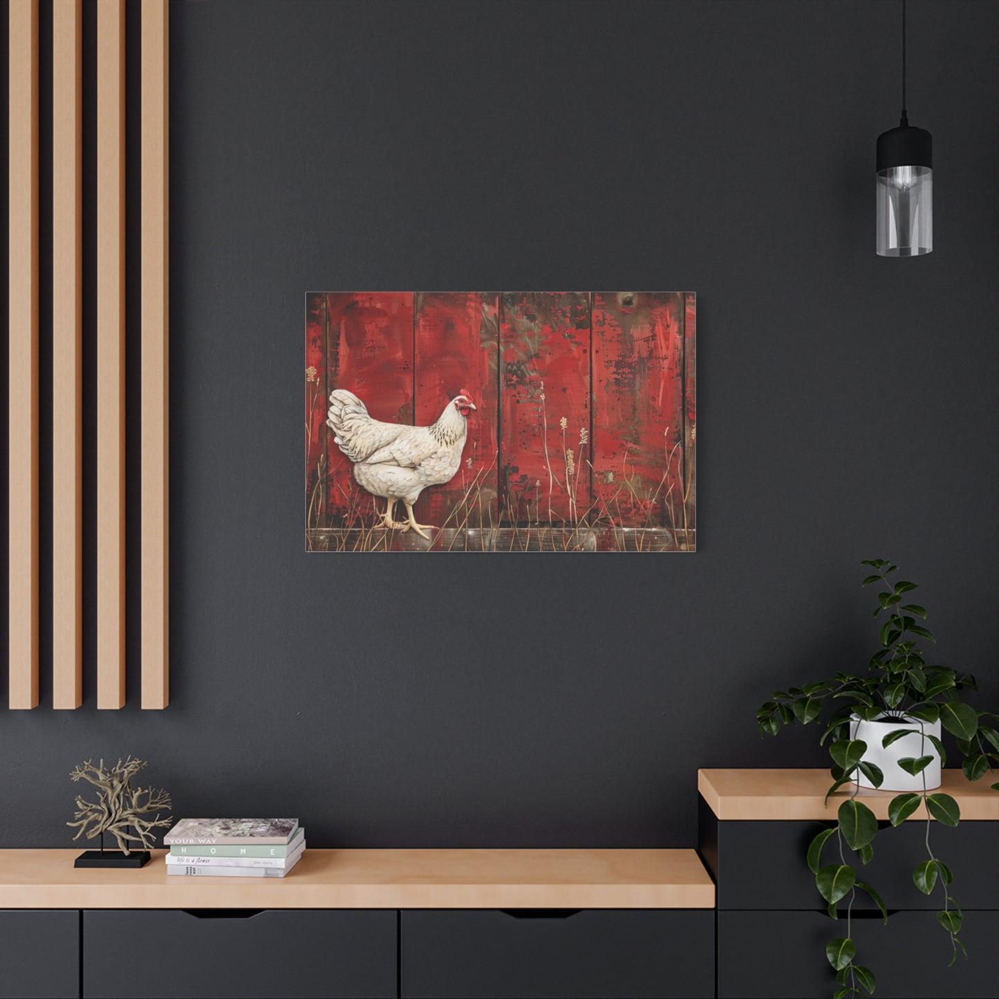 Leghorn "Spice" Chicken Canvas 1.25"