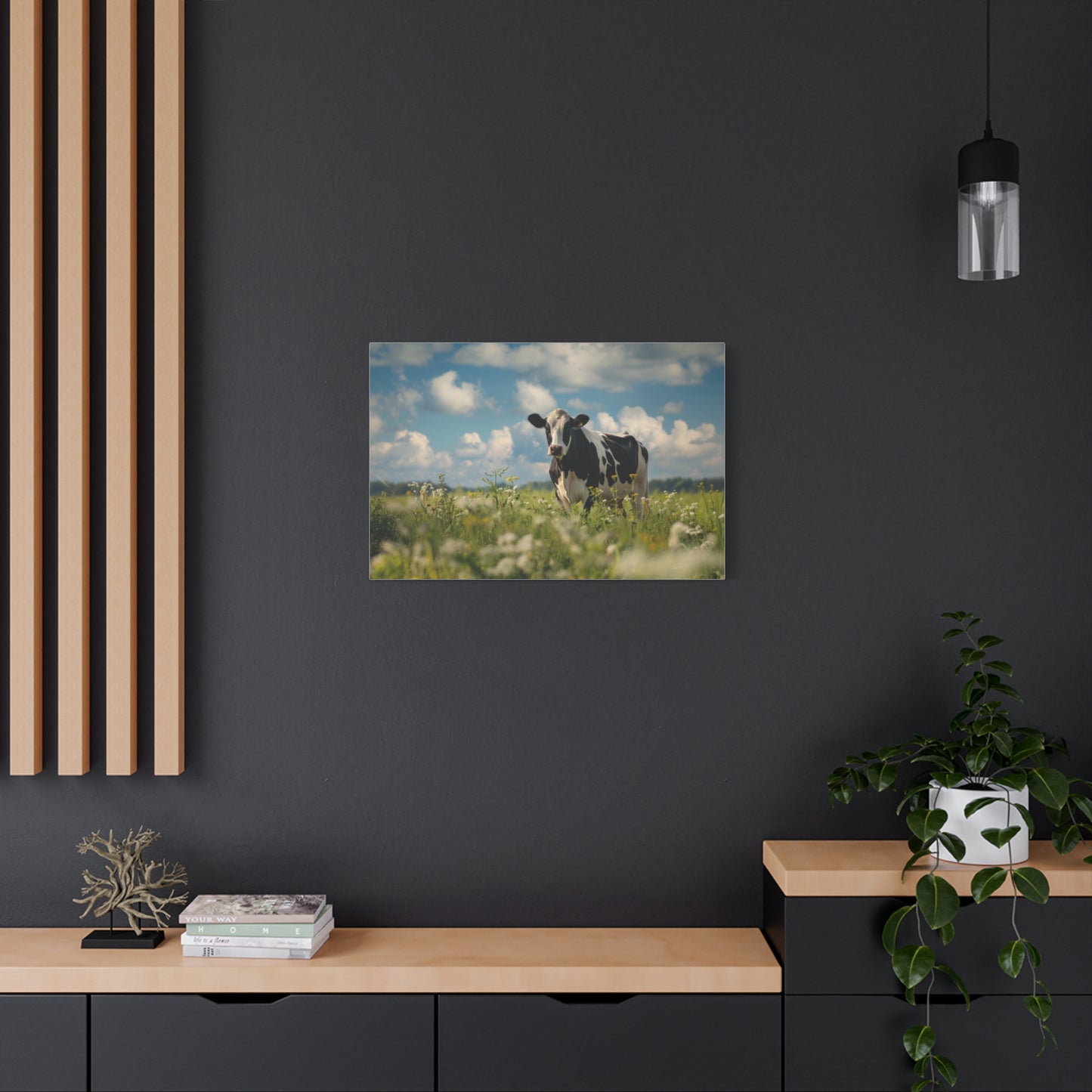 Holstein "Daisy" Friesian Cow Canvas 1.25"