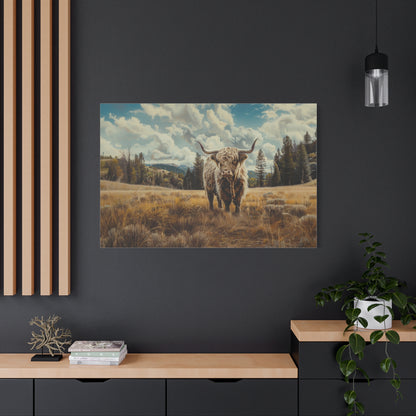 Highland "Bonnie" Cow Canvas 1.25"