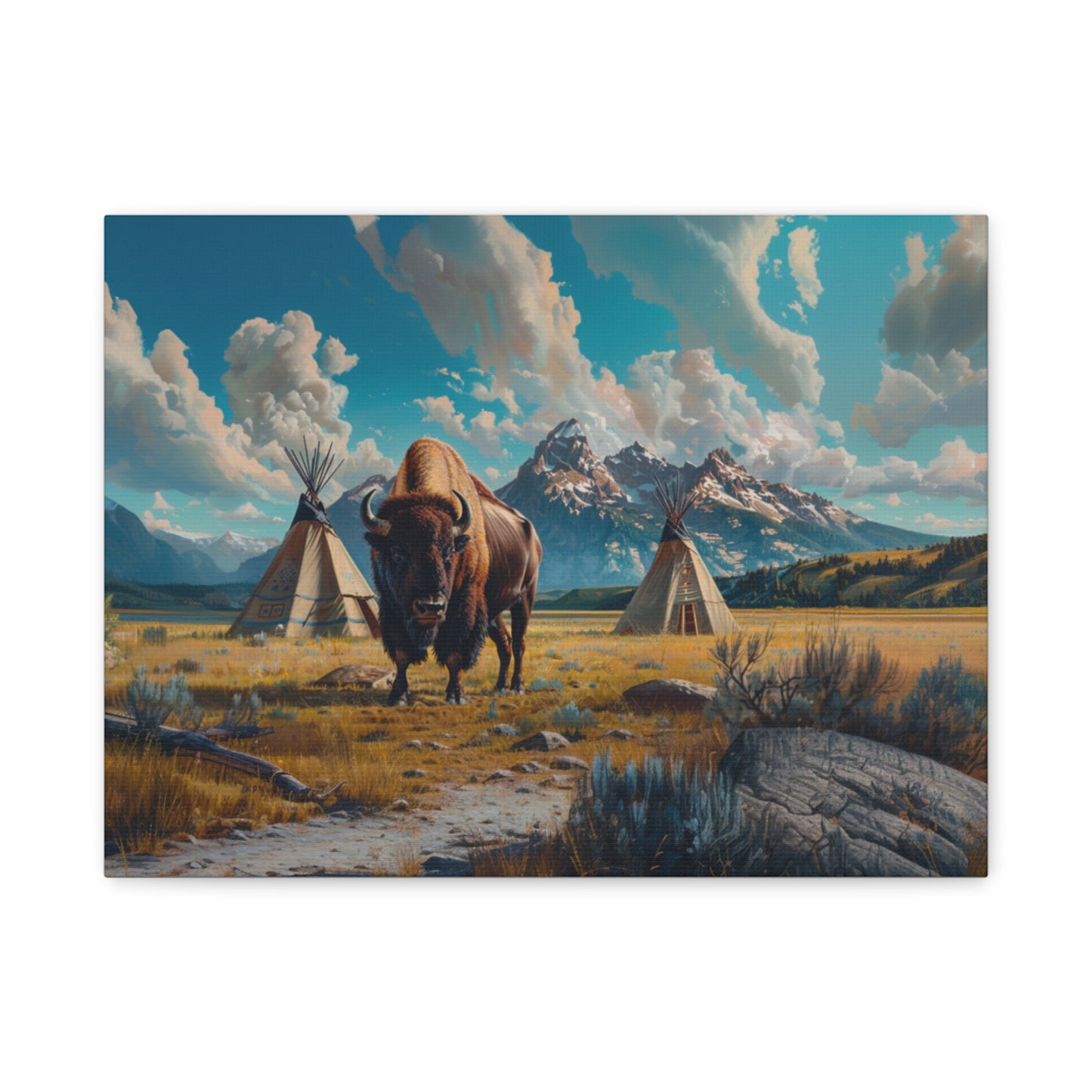 American "Dakota" Buffalo Canvas 1.25"