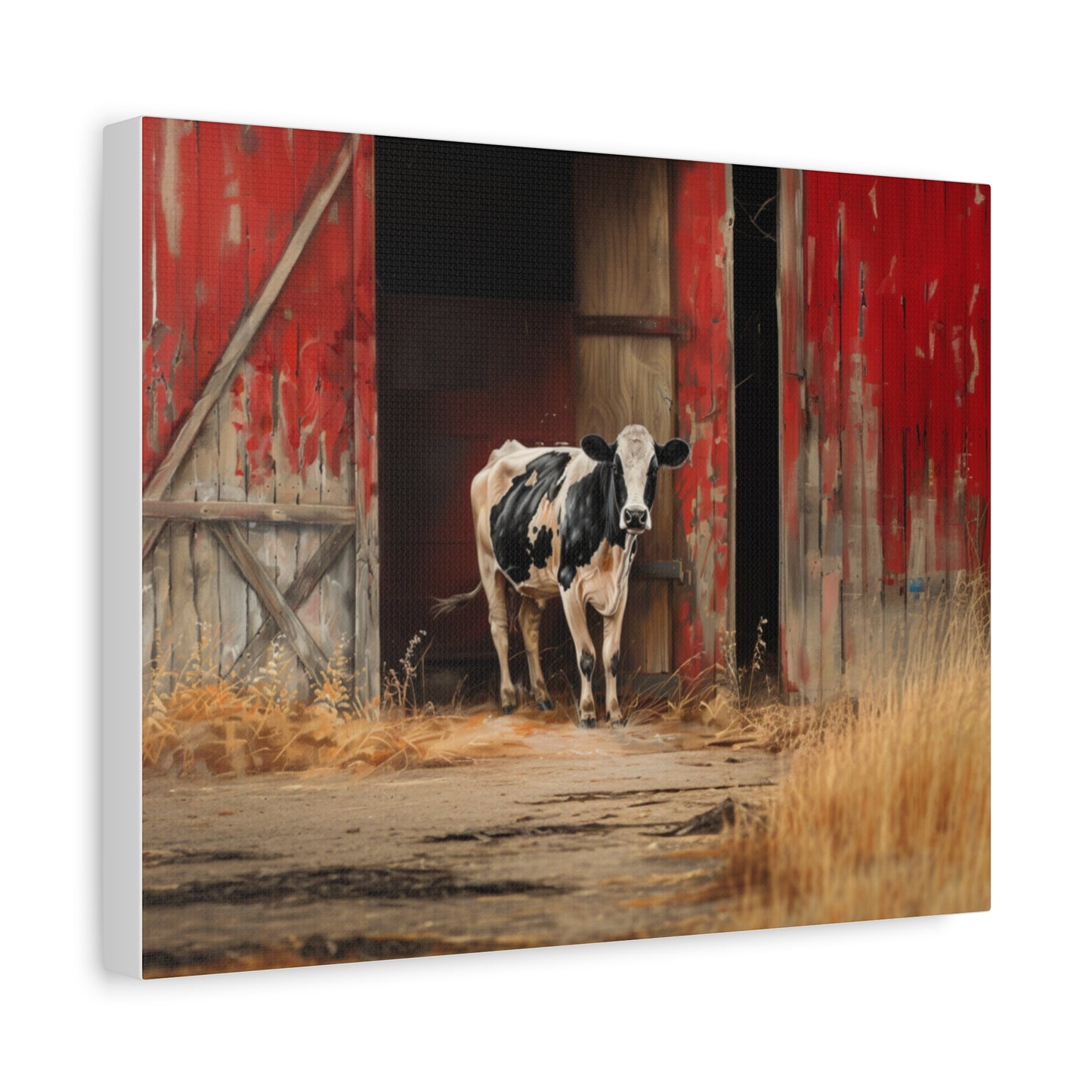 Holstein "Stella" Friesian Cow Canvas 1.25"