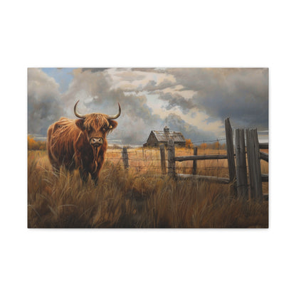 Highland "Fergus" Cow Canvas 1.25"