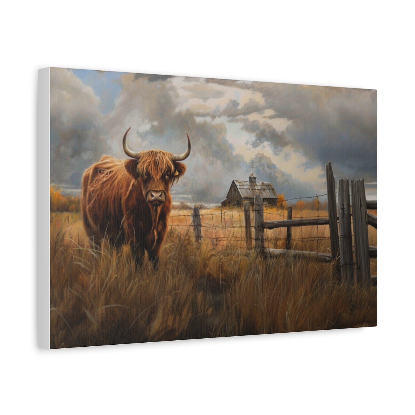 Highland "Fergus" Cow Canvas 1.25"