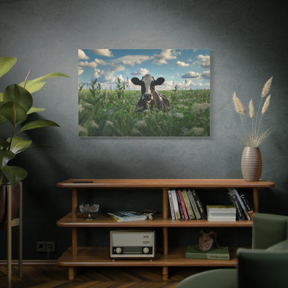 Holstein "Sky" Friesian Cow Canvas 1.25"