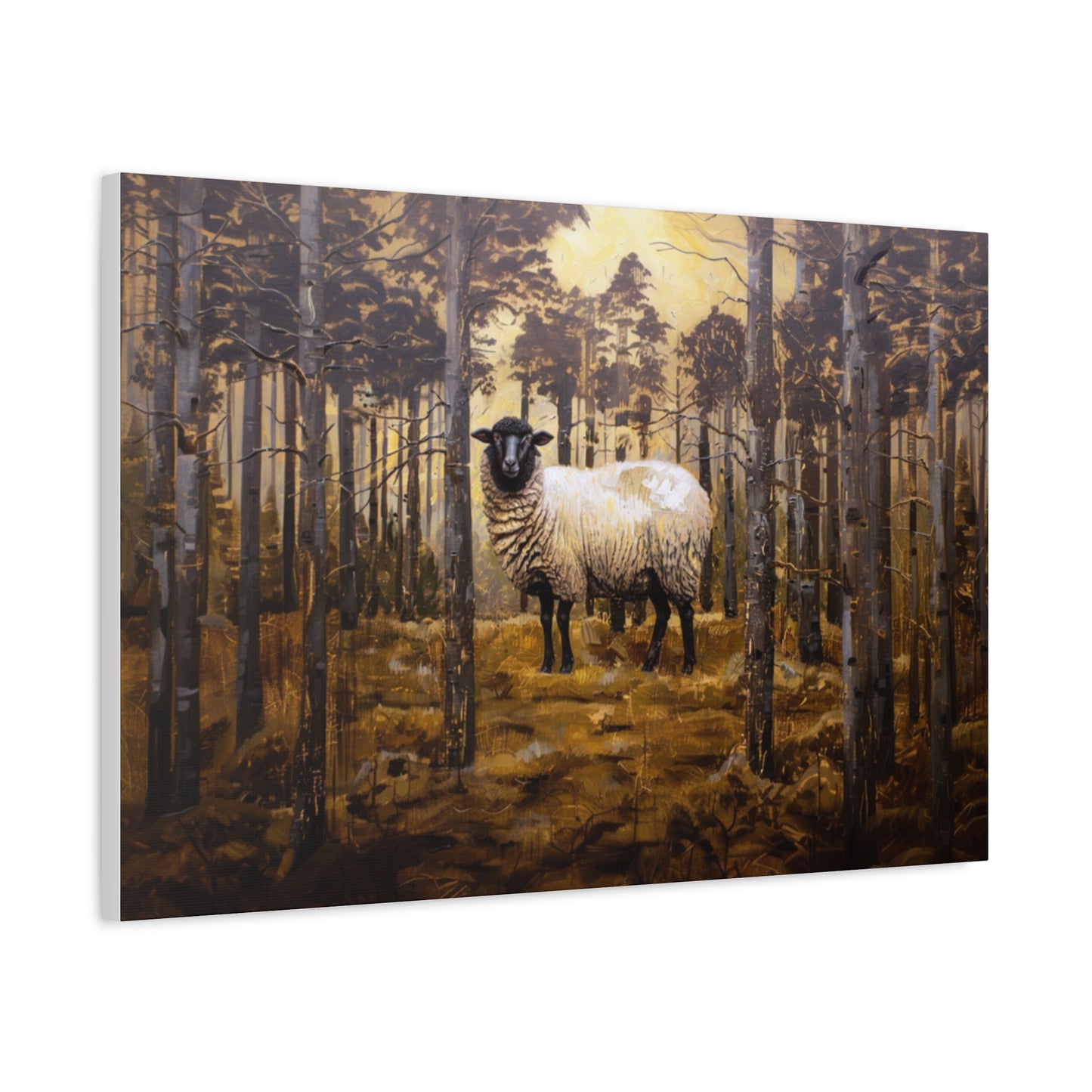 Suffolk "Jasper" Sheep Canvas 1.25"