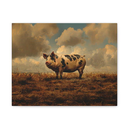 Gloucestershire "Penelope" Pig Canvas 1.25"