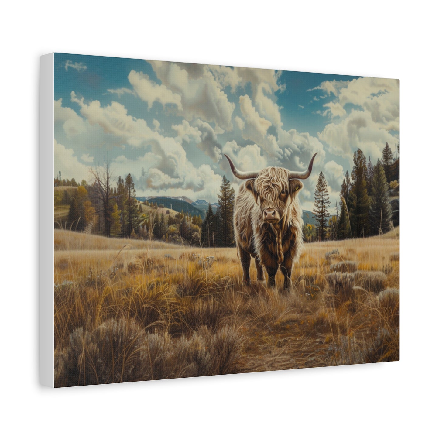 Highland "Bonnie" Cow Canvas 1.25"