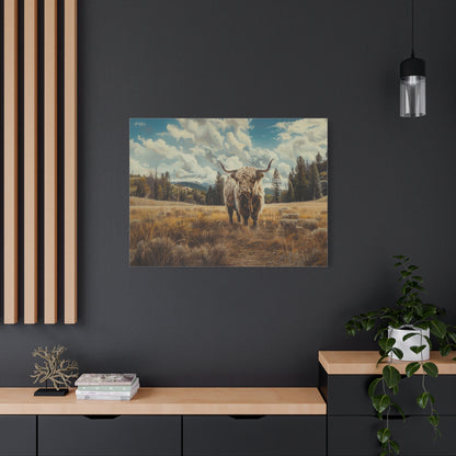 Highland "Bonnie" Cow Canvas 1.25"