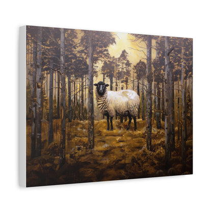 Suffolk "Jasper" Sheep Canvas 1.25"